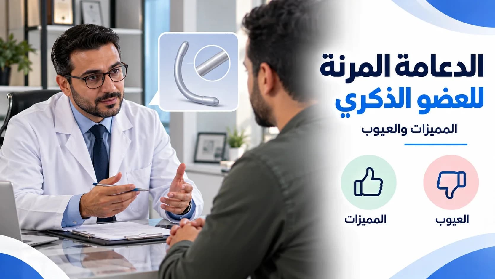 الدعامة المرنة للعضو الذكري | المميزات والعيوب