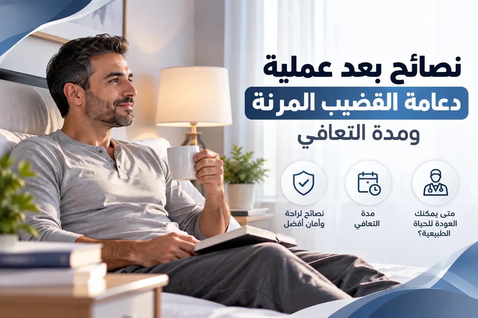 نصائح بعد عملية دعامة القضيب المرنة ومدة التعافي