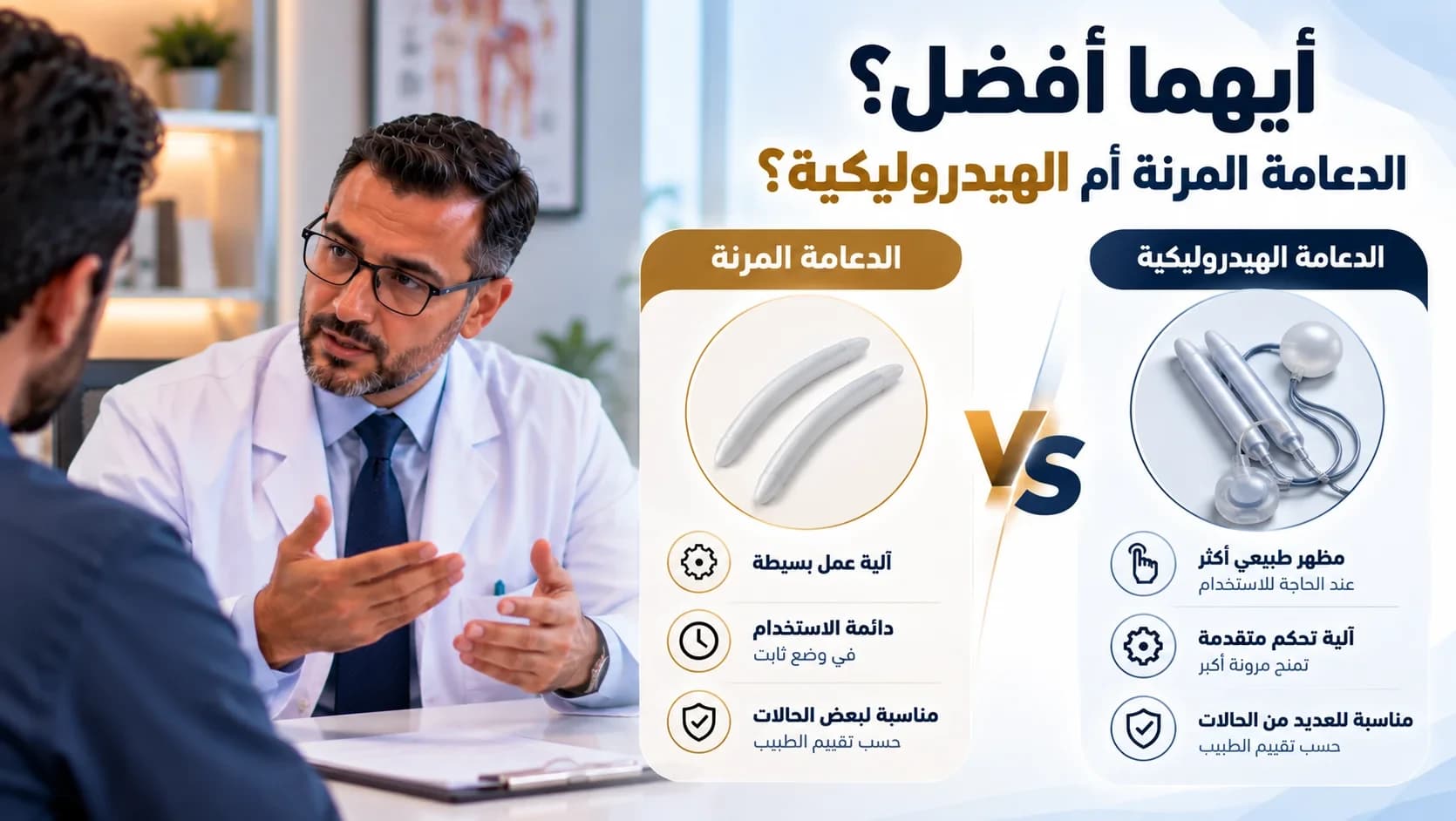 أيهما أفضل الدعامة المرنة أم الهيدروليكية؟